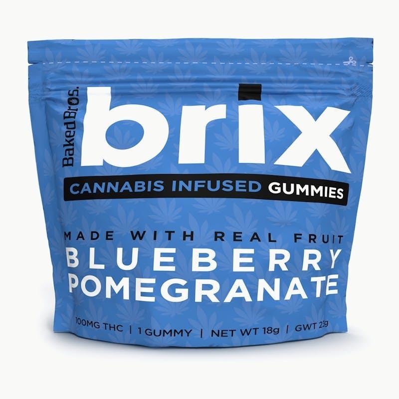 Baked Bros - Baked Bros Brix | Blueberry Pomegranate | 100mg - 1