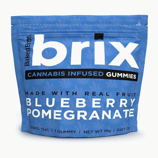 Baked Bros - Baked Bros Brix | Blueberry Pomegranate | 100mg - 1