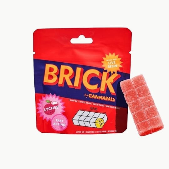 Cannabals - Lychee - Brick Live Resin Gummies - 100mg - 1
