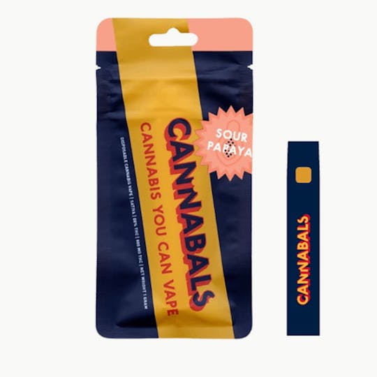 Cannabals - Sour Papaya - Disposable Vape Cartridge - 1 Gram - 1