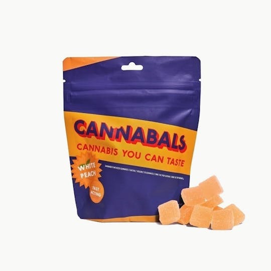 Cannabals - White Peach - Live Resin Gummies - 100mg - 1