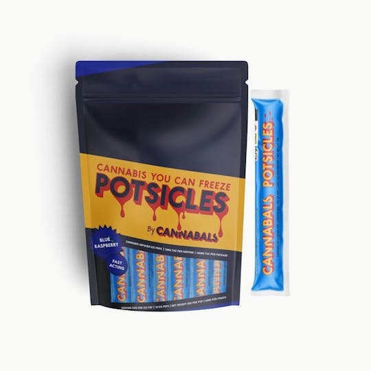 Cannabals - Blue Razz - Potsicle - 100mg - 1