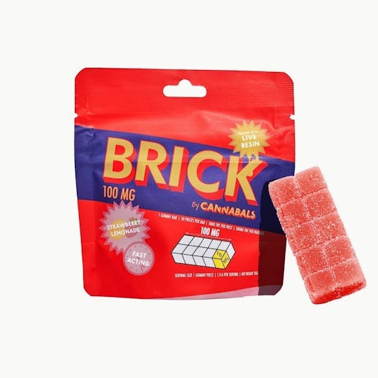 Cannabals - Strawberry Lemonade - Brick Live Resin Gummies - 100mg - 1