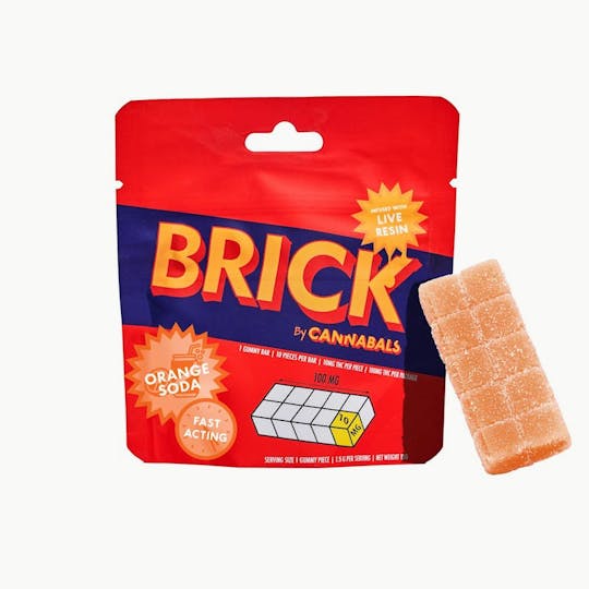 Cannabals - Orange Soda - Brick Live Resin Gummies - 100mg - 1