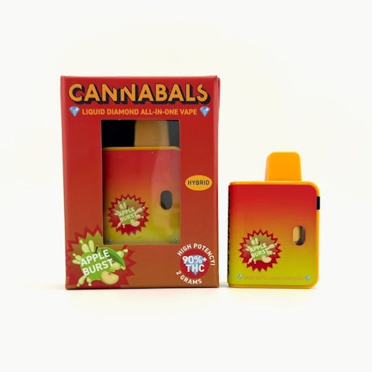 Cannabals - Apple Burst - Liquid Diamonds Disposable Vape Cartridge - 2 Gram - 1