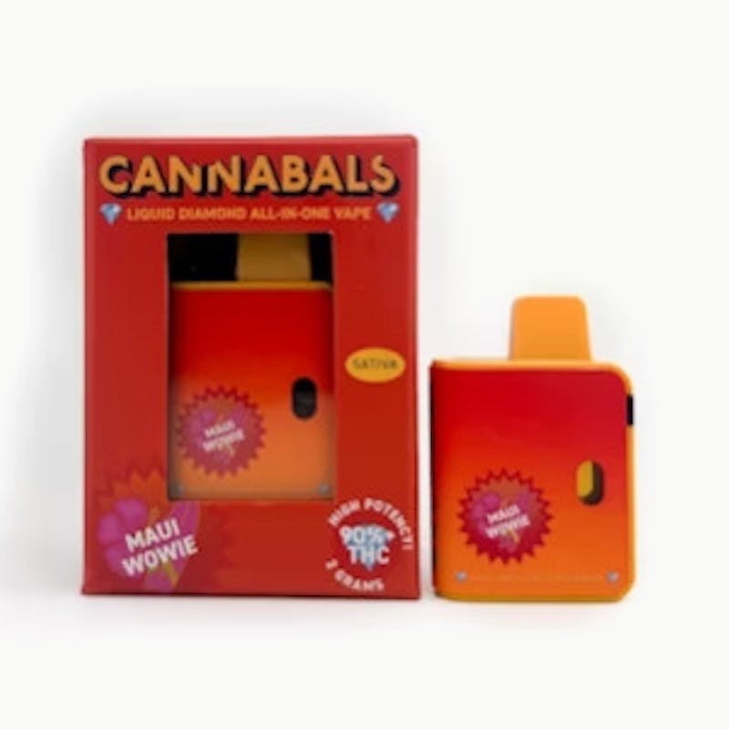 Cannabals - Maui Wowie - Liquid Diamonds Disposable Vape Cartridge - 2 Gram - 1