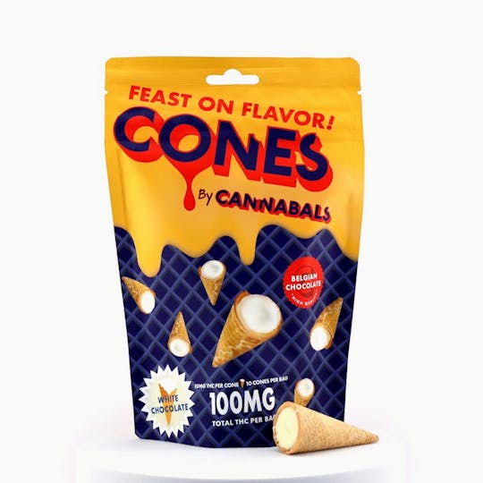 Cannabals - White Chocolate - Cones - 100mg - 1