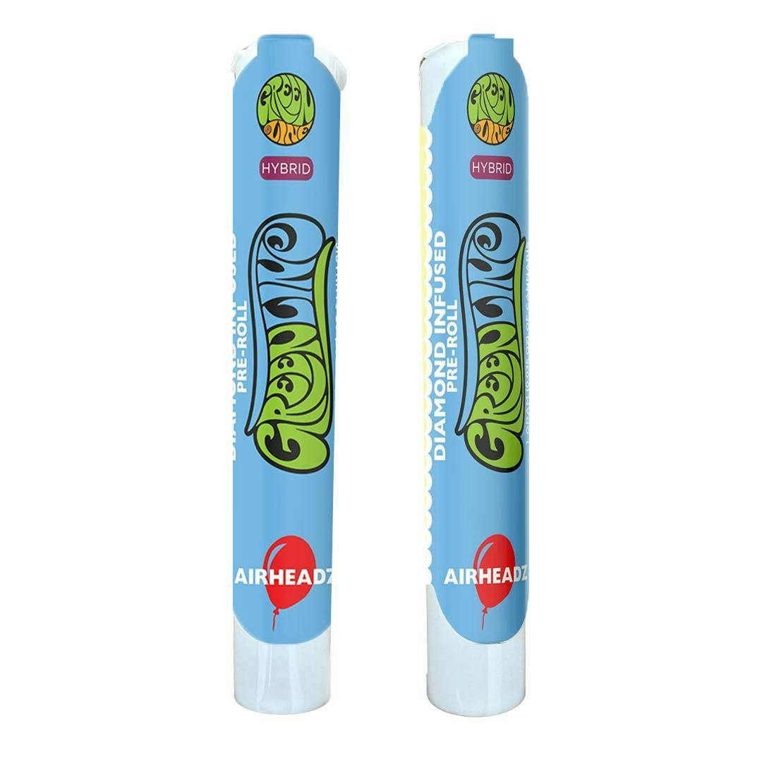 Greenline - Air Headz - Diamond Infused - Indoor Flower Pre-Roll - Hybrid - 1g - 1