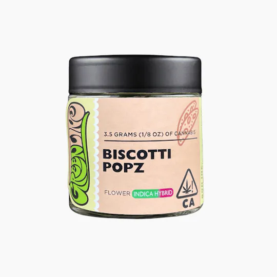 Greenline - Biscotti Popz - 1/8 oz - Indoor - Indica Hybrid - 3.5g - 1