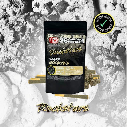Rockstars - Rockstars | 28g Pre Roll Pack | Sugar Cookies - 1