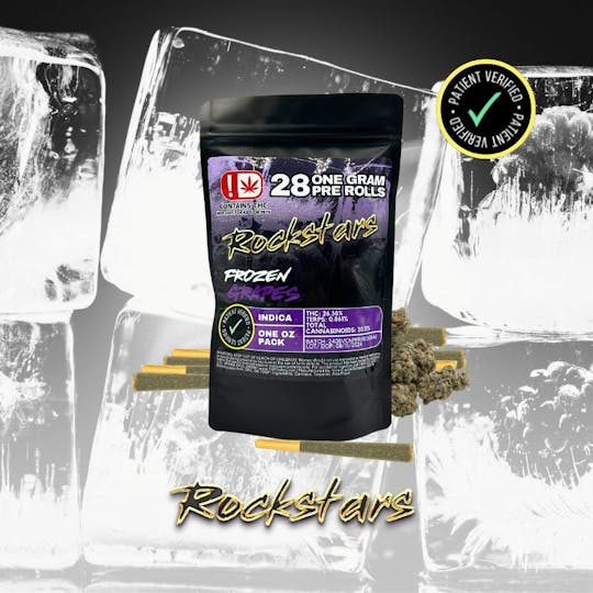 Rockstars - Rockstars | 28g Pre Roll Pack | Frozen Grapes - 1