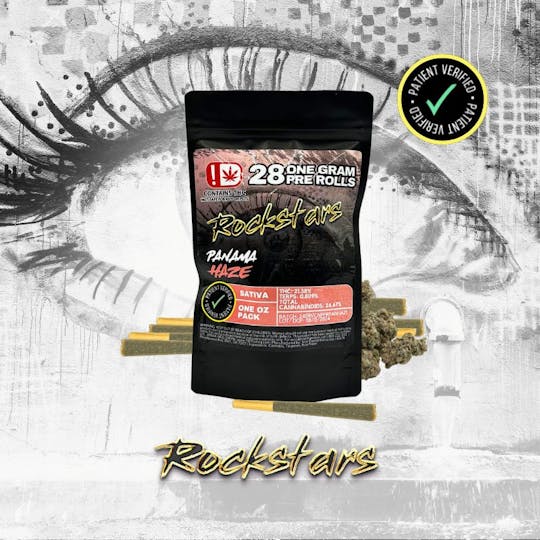Rockstars - Rockstars | 28g Pre Roll Pack | Panama Haze - 1