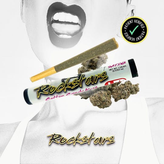 Rockstars - Rockstars | 1g Pre Roll | Cotton Candy Kush - 1