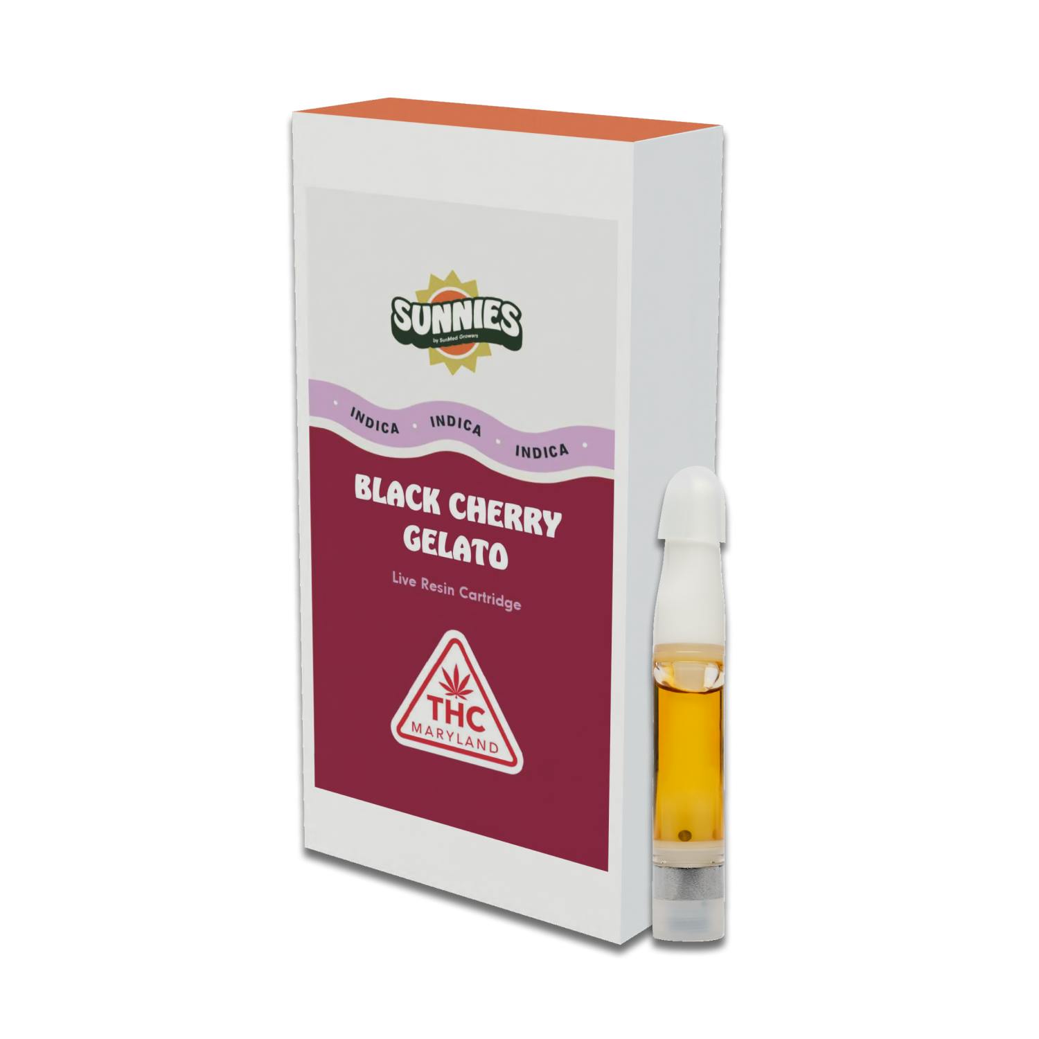 SunMed Growers - Black Cherry Gelato Live Resin Cartridge 1.0g - 1