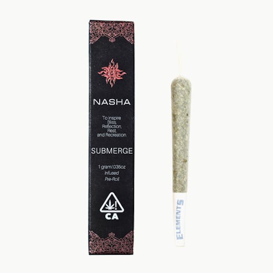 NASHA - Submerge 1 gram Hash Infused Preroll - G Tank x Dark Rainbow - 1