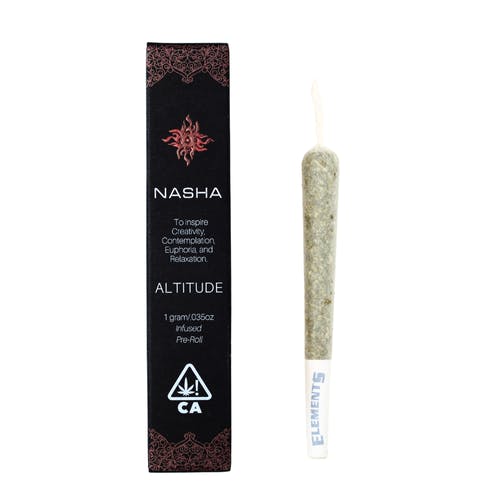 NASHA - Altitude 1 gram Hash Infused Preroll - Blue Dream x Banana Breath - 1