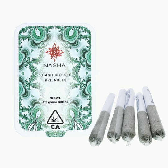 NASHA - Hash Infused PreRolls - 5 pack - Nigerian Haze x Nigerian Haze - 1