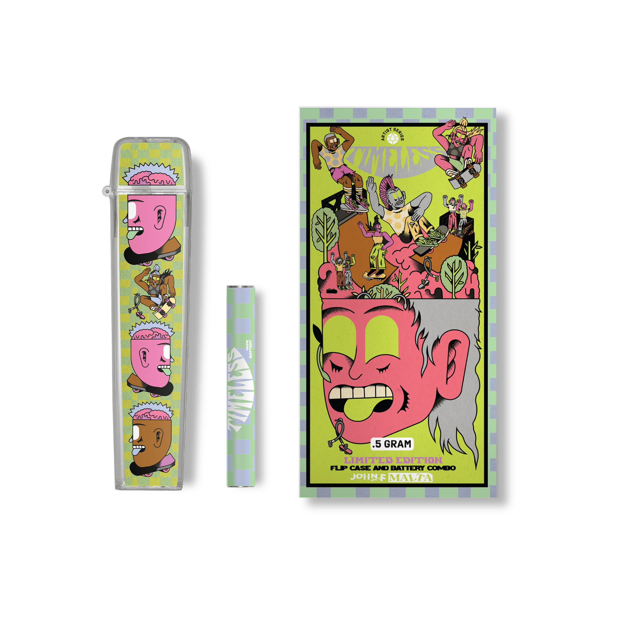 Timeless Vapes - Shred For The Cure 2025 Flip Case & Battery Combo | Battery | 0.5g - 1