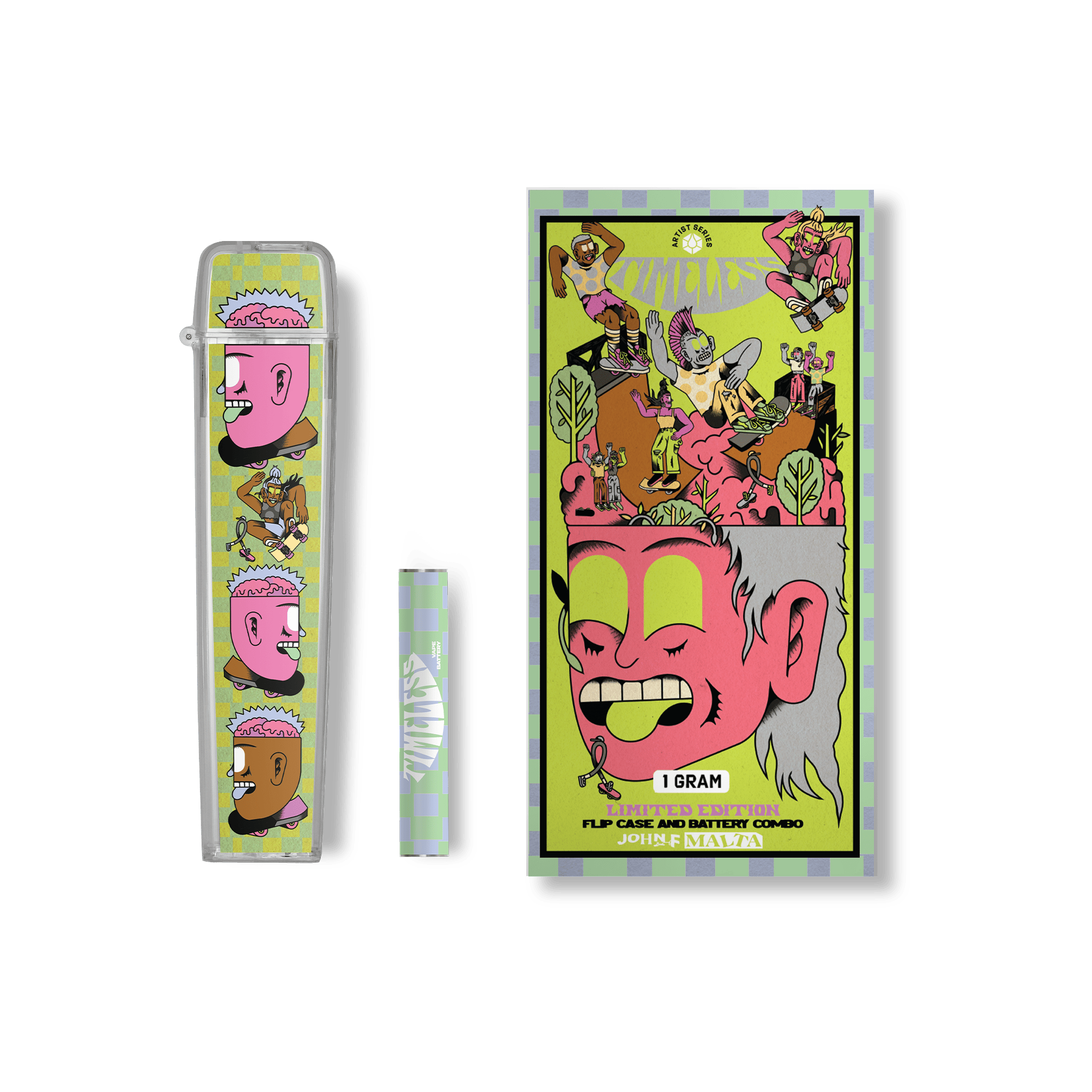 Timeless Vapes - Shred For The Cure 2025 Flip Case & Battery Combo | Battery | 1g - 1