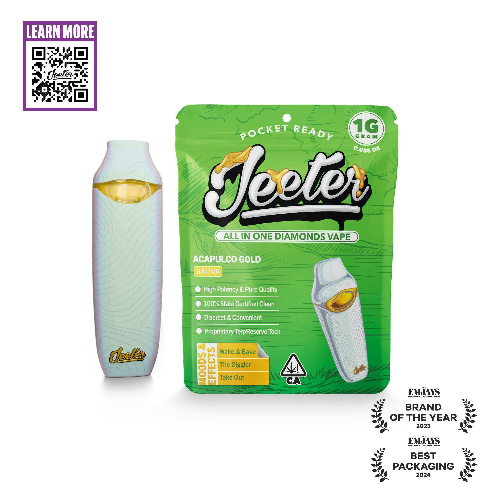 Jeeter - Jeeter | Acapulco Gold | Diamonds Disposable | 1g - 1