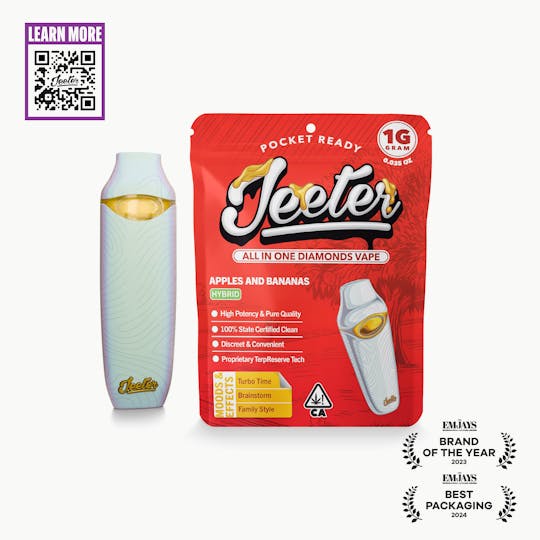Jeeter - Jeeter All In One Diamonds Vape - Apples And Bananas - 1
