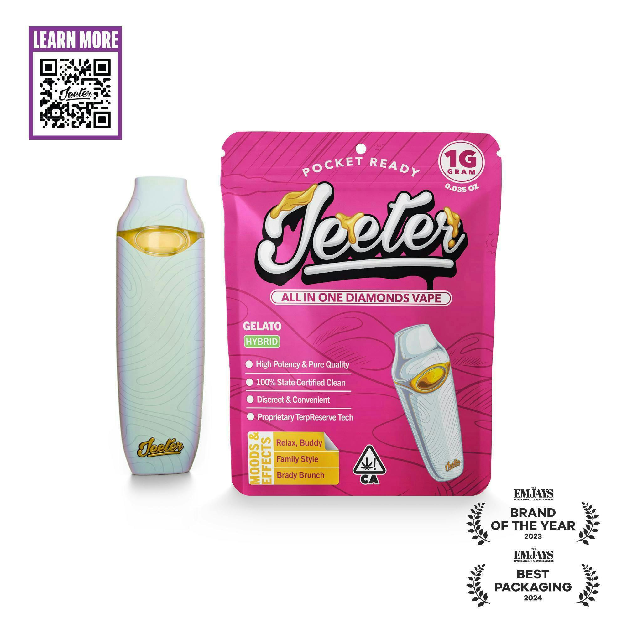 Jeeter - Jeeter | Gelato | Diamonds Disposable | 1g - 1