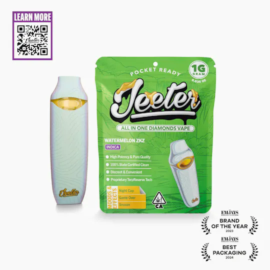 Jeeter - Jeeter | Watermelon ZKZ | Diamonds Disposable | 1g - 1