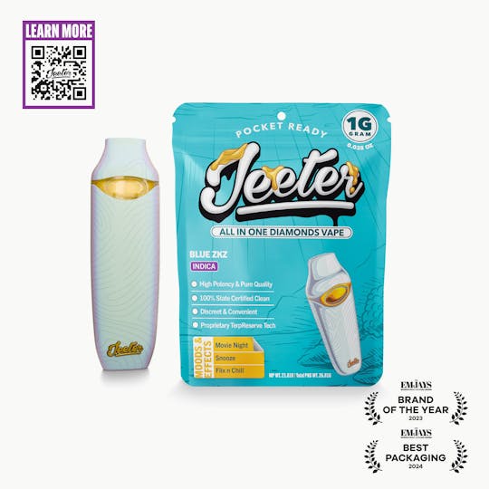 Jeeter - Jeeter All In One Diamonds Vape - Blue ZKZ - 1