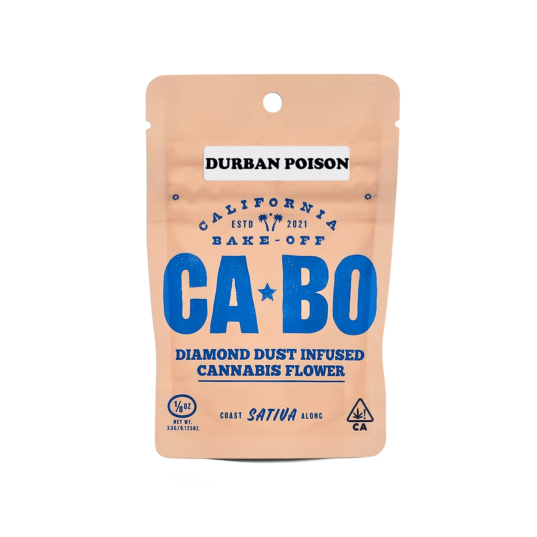 CABO - CABO Diamond Dust Infused 3.5g Flower - Durban Poison - Sativa - 1