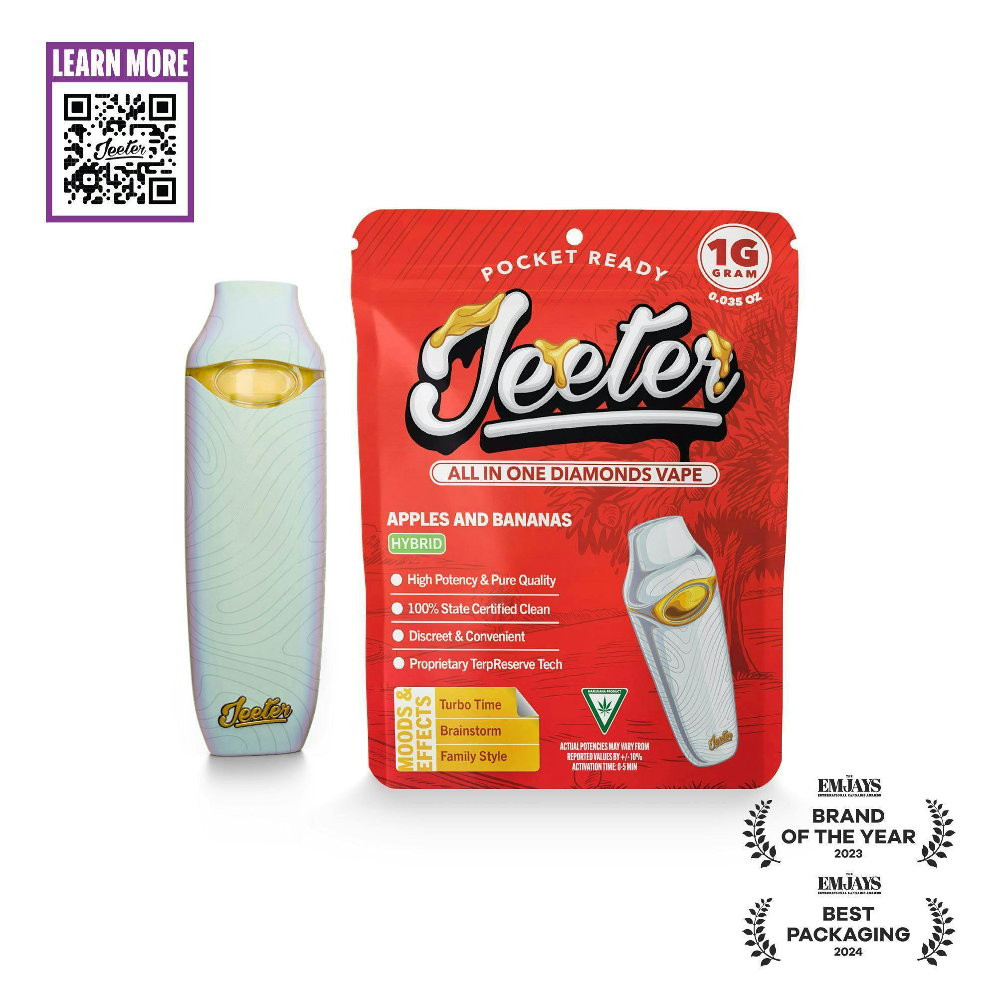 Jeeter - Jeeter | Apples and Bananas | Diamonds Disposable | 1g - 1