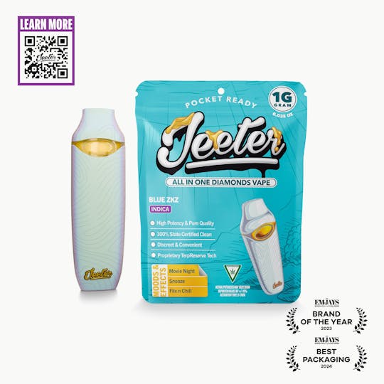 Jeeter - Jeeter All In One Diamonds Vape - Blue ZKZ - 1