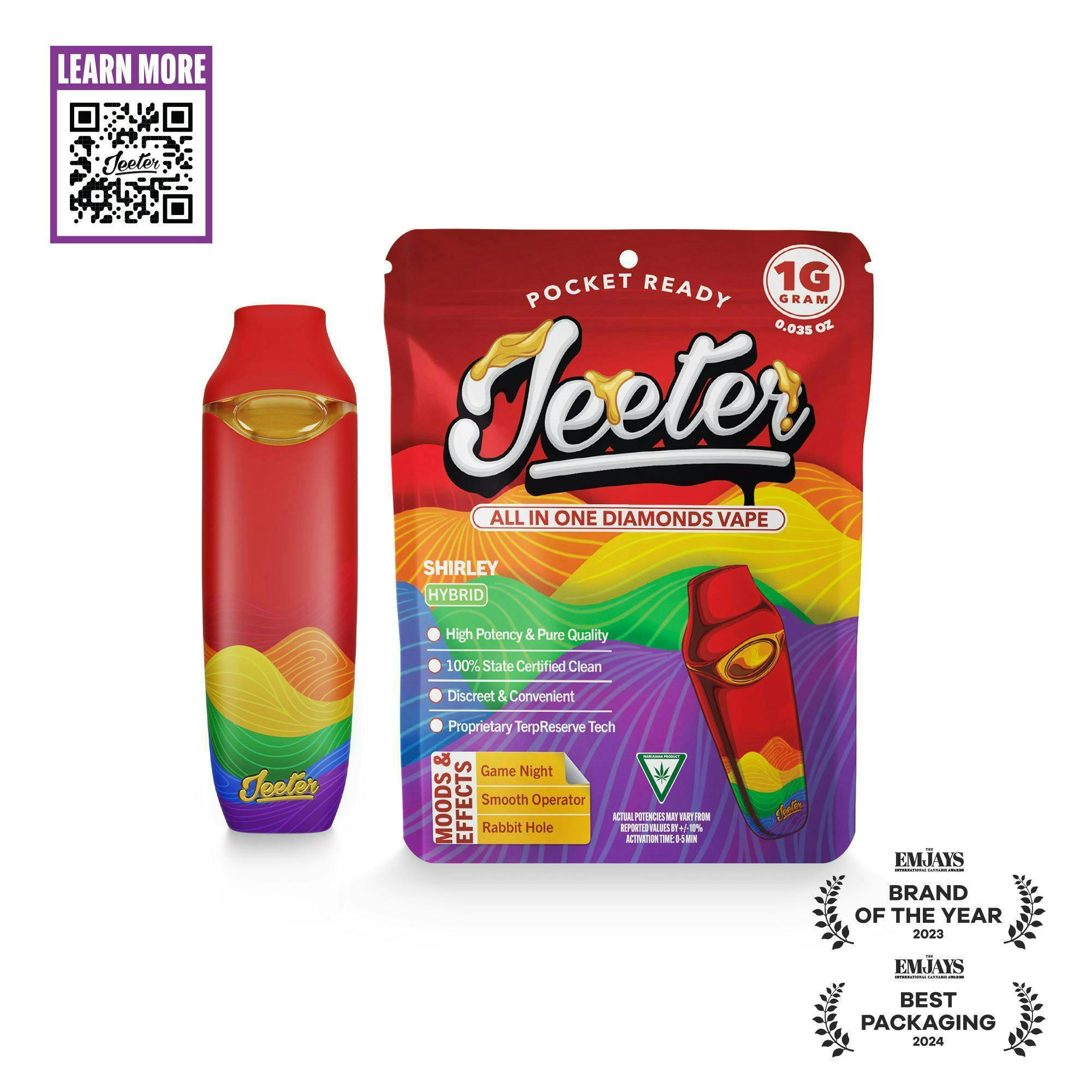 Jeeter - Jeeter | Shirley | Diamonds Disposable | 1g - 1