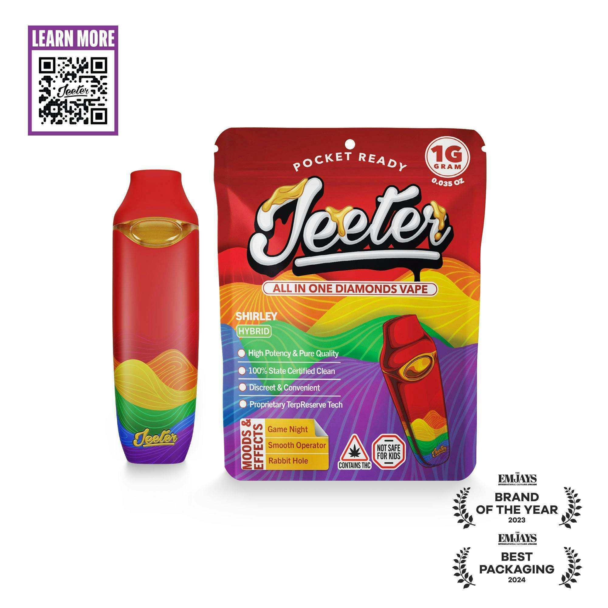 Jeeter - Jeeter | Shirley | Diamonds Disposable | 1g - 1