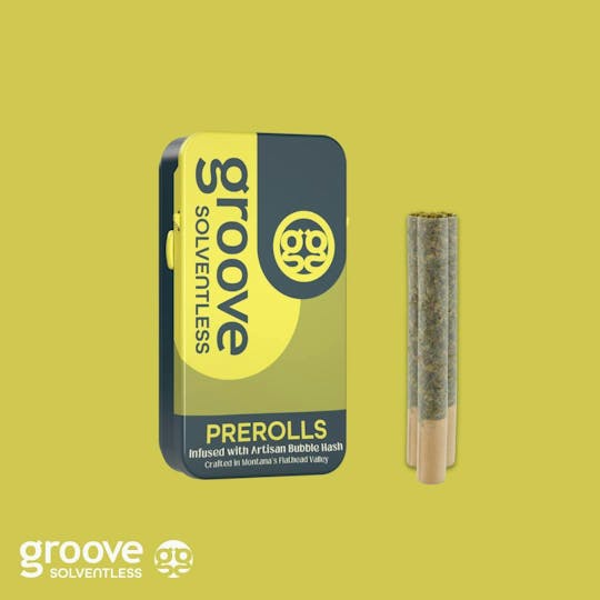 Groove Solventless - White Burgundy/Cakes N Cream (3 Pack - 2.4g) BUBBLE HASH INFUSED PRE-ROLLS - 1