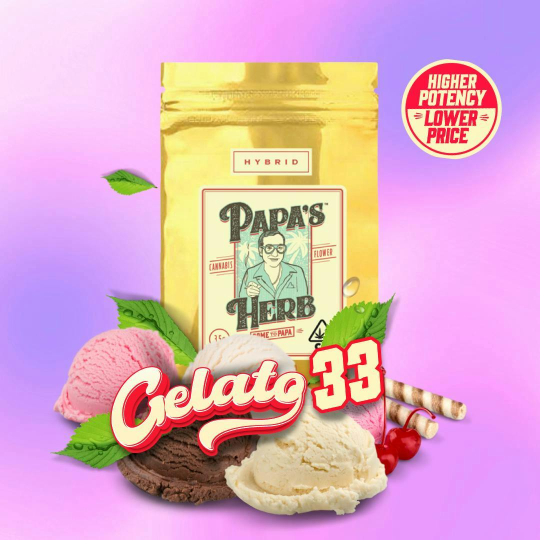 Papa's Herb - Gelato 33 | Big Buds | 3.5g - 1