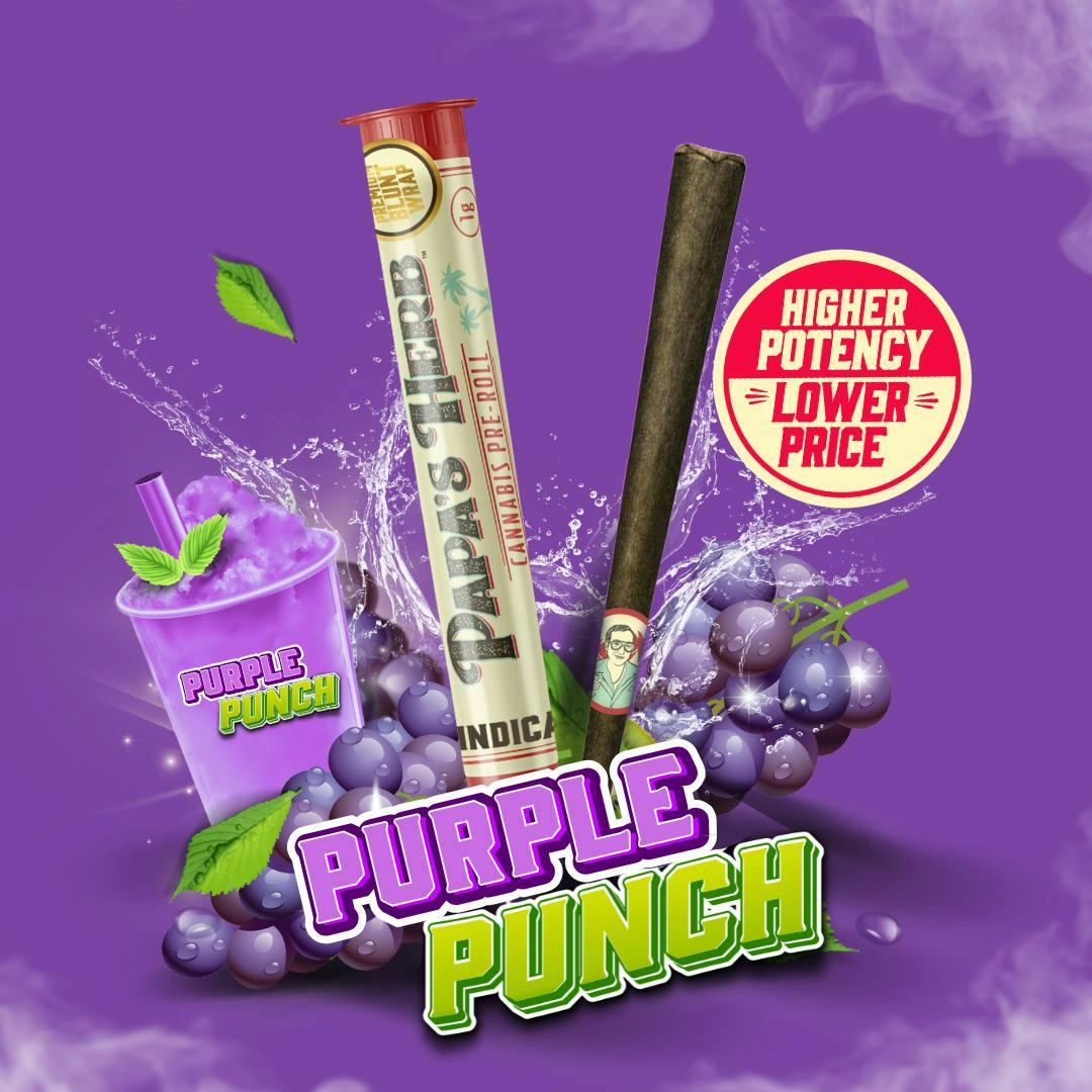 Papa's Herb - Purple Punch | Blunt | 1g - 1