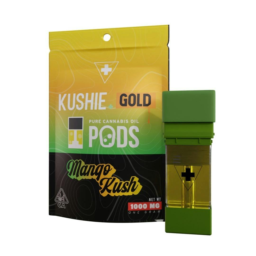 Kushie Brand - Mango Kush (Indica) - Kushie+ Gold 1G Pod - 1
