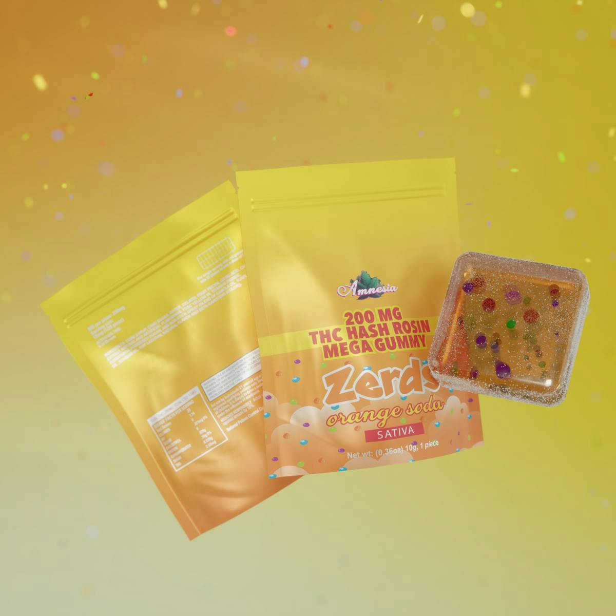 Amnesia MI - Amnesia MI | Zerds | Orange Soda | Rosin Gummies | 200mg | 1ct - 1
