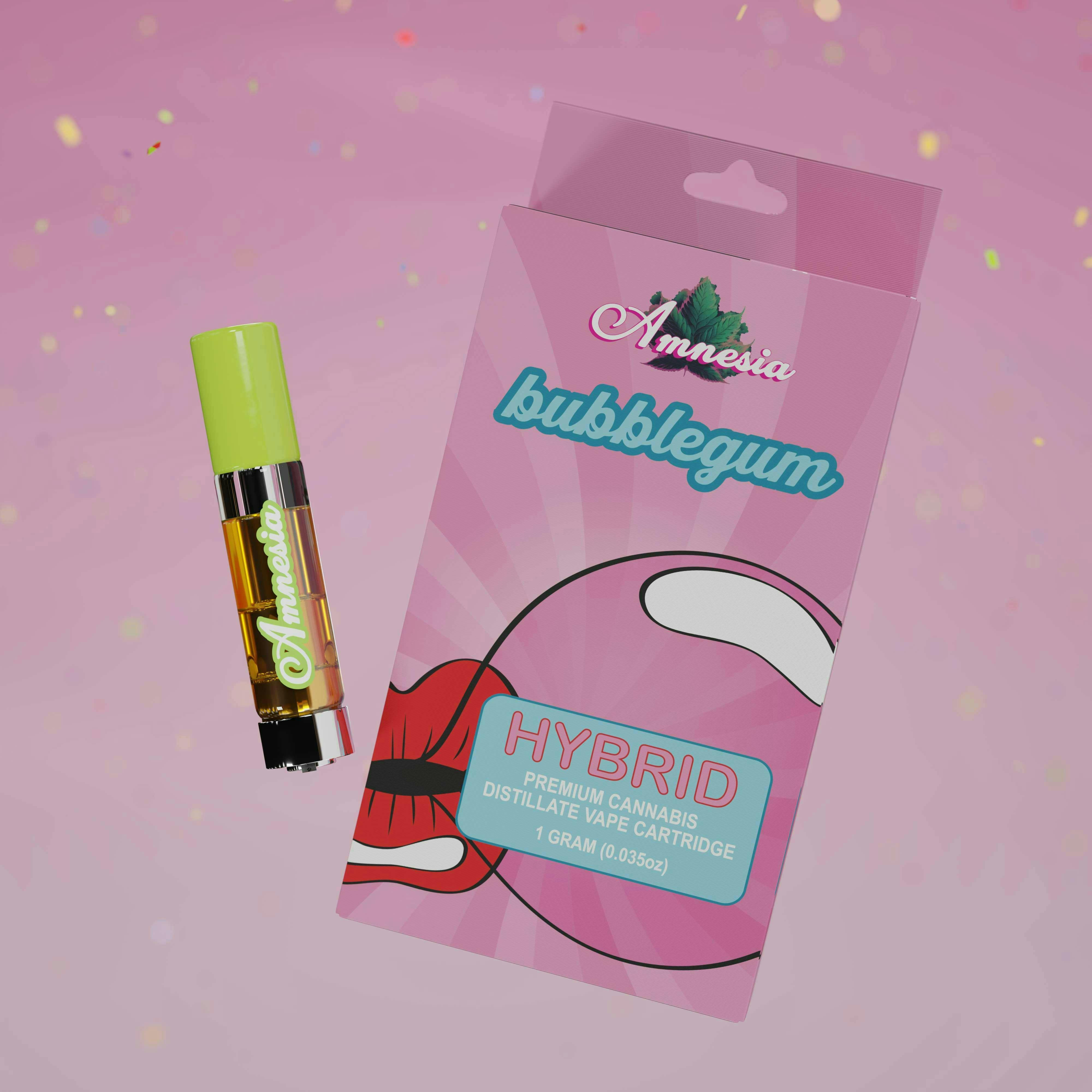 Amnesia MI - Amnesia MI | Bubble Gum | Vape Cartridge | 1g - 1