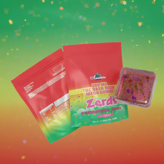 Amnesia MI - Amnesia MI | Zerds | Watermelon Freeze | Rosin Gummies | 200mg | 1ct - 1