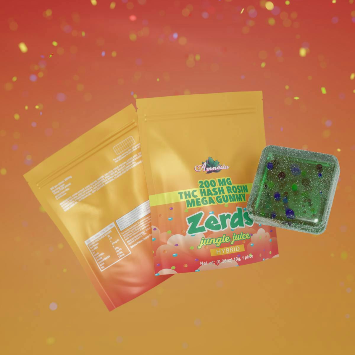 Amnesia MI - Amnesia MI | Zerds | Jungle Juice | Rosin Gummies | 200mg | 1ct - 1