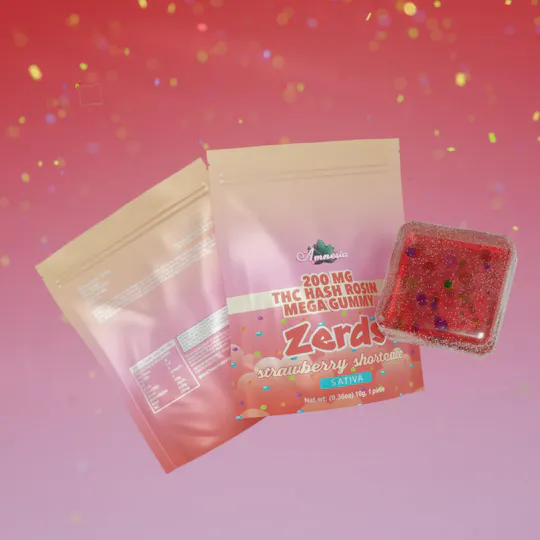 Amnesia MI - Amnesia MI | Zerds | Strawberry Shortcake | Rosin Gummies | 200mg | 1ct - 1