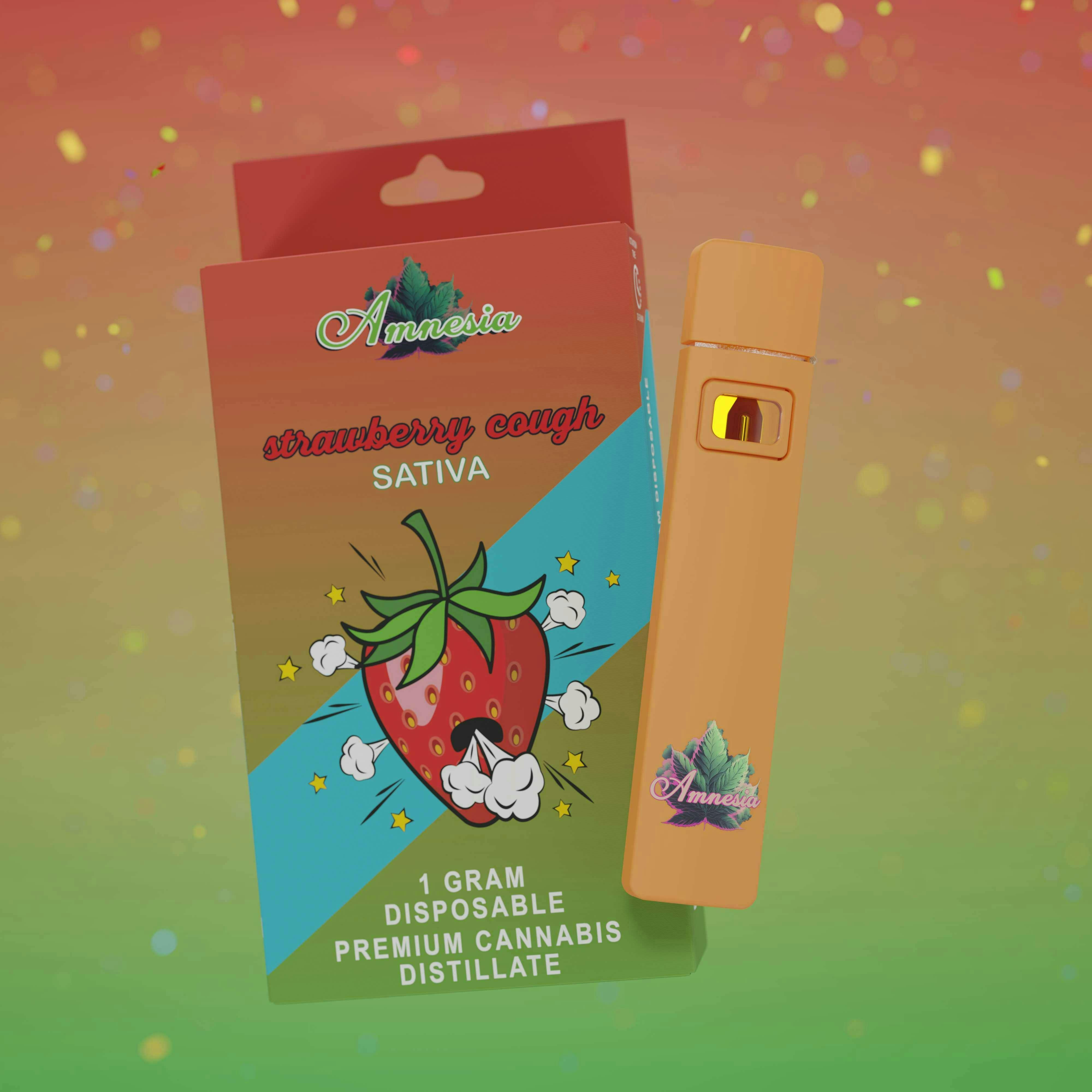 Amnesia MI - Amnesia MI | Strawberry Cough | Disposable | 1g - 1