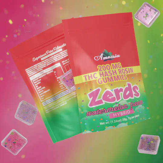 Amnesia MI - Amnesia MI | Watermelon Freeze | Rosin Gummies | 200mg | 5ct | 40mg/ea - 1