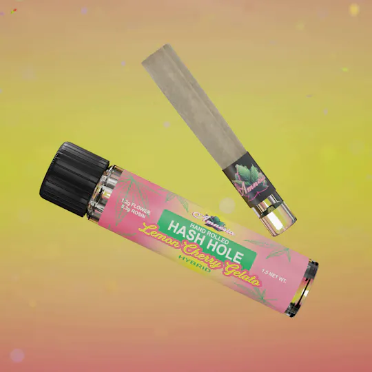 Amnesia MI - Amnesia MI | Lemon Cherry Gelato | Hash Hole Infused Joint | 1.5g - 1