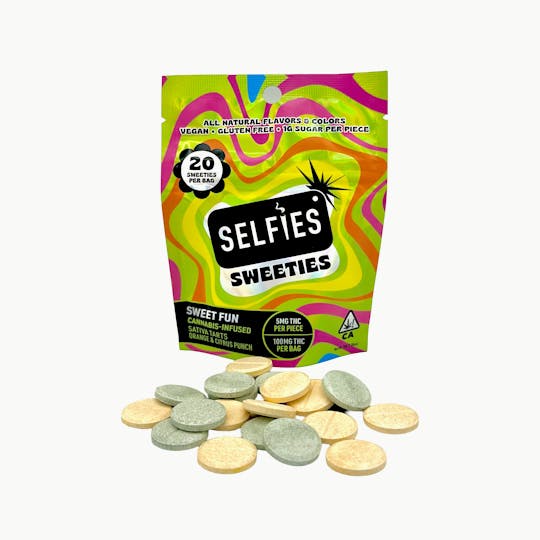 SELFiES - SELFiES SWEETiES - Infused Tarts | 20pk | 100mg THC - Sweet Fun (S) - 1