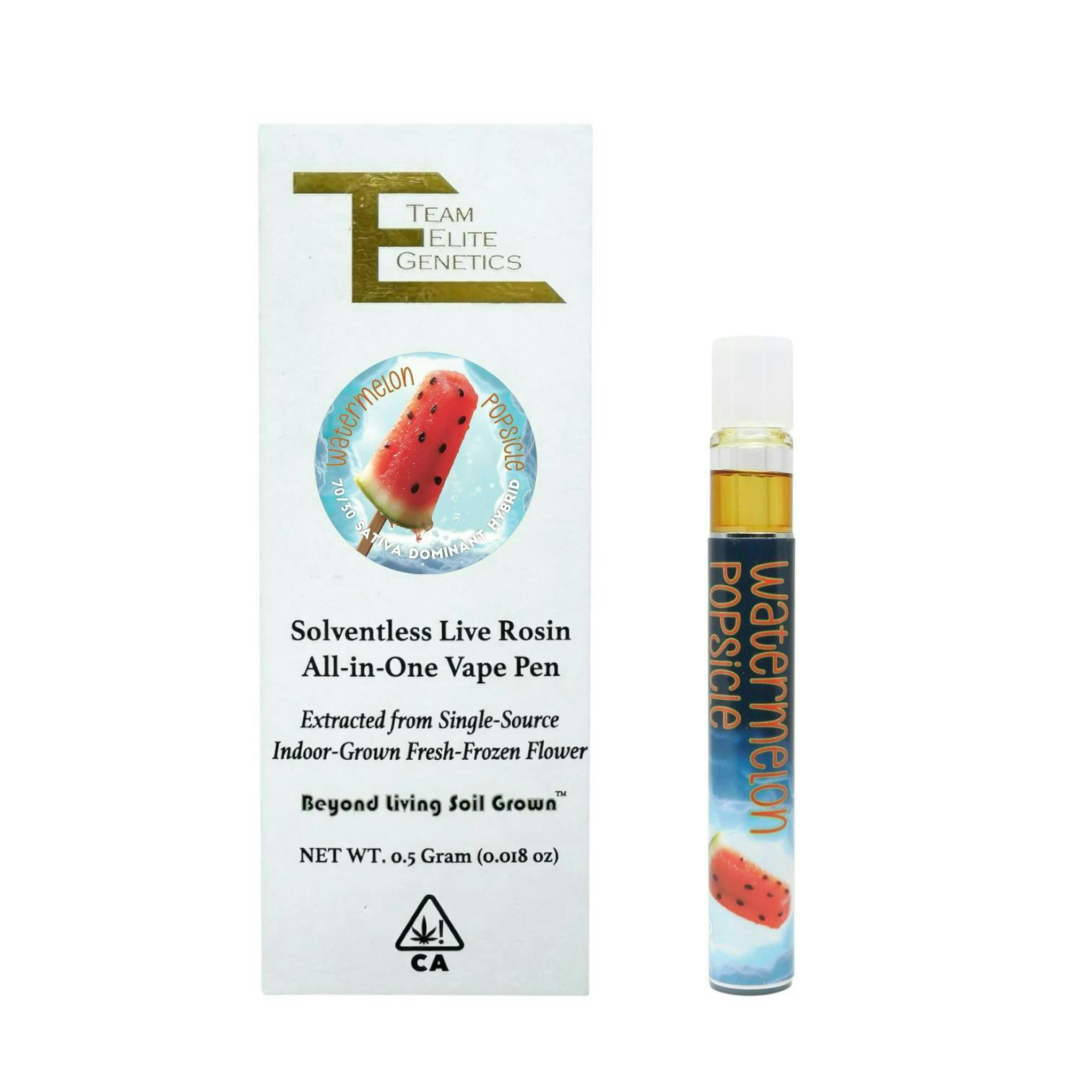 Team Elite Genetics - Watermelon Popsicle | Live Rosin Disposable | 0.5g - 1