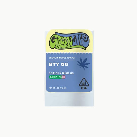 Greenline - BTY OG - 1/16 oz - Indoor - Indica Hybrid - 1.8g - 1