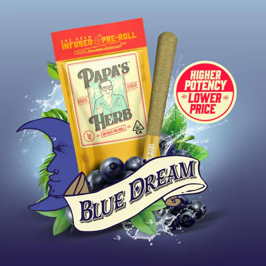 Papa's Herb - Blue Dream | Infused Joint | 1g - 1