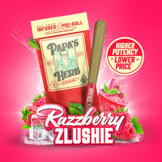 Papa's Herb - Razzberry Zlushiie | Infused Joint | 1g - 1